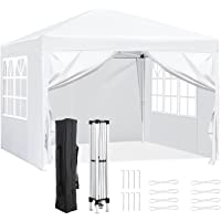 Femor Cenador Plegable Impermeable 3x3m-Cenadores para Jardin-Gazebo Plegable Protección UV 50-Carpas y Cenadores con 4…